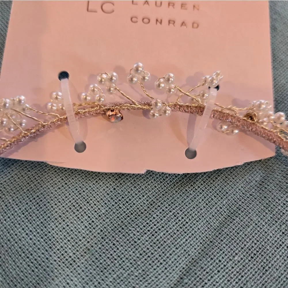 LC Lauren Conrad Sparkling Beaded Headband NWT